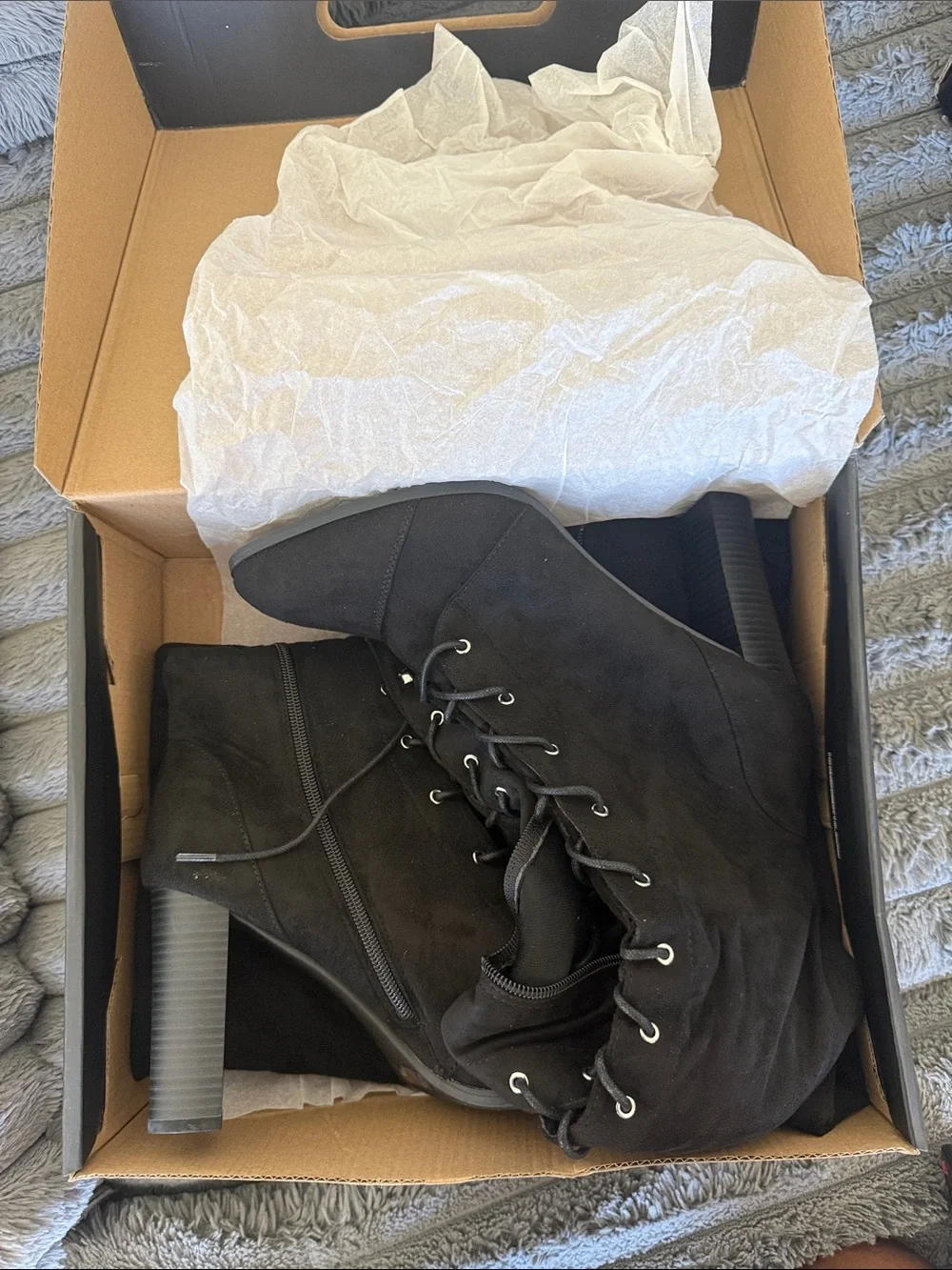 Fashion Nova Black Valencia Shoe Box